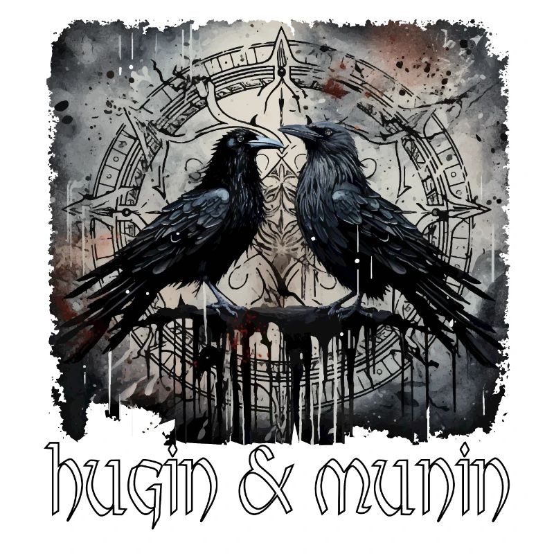 Vikings, Odin's Ravens, Hugin and Munin, Celts