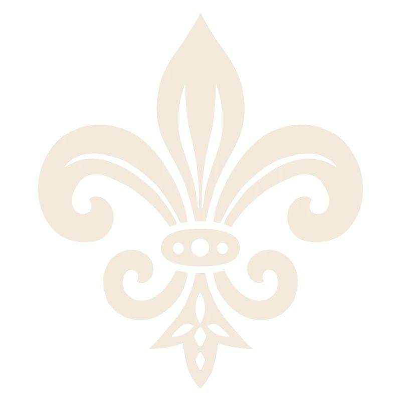 Schlichtes Fleur de lis Design