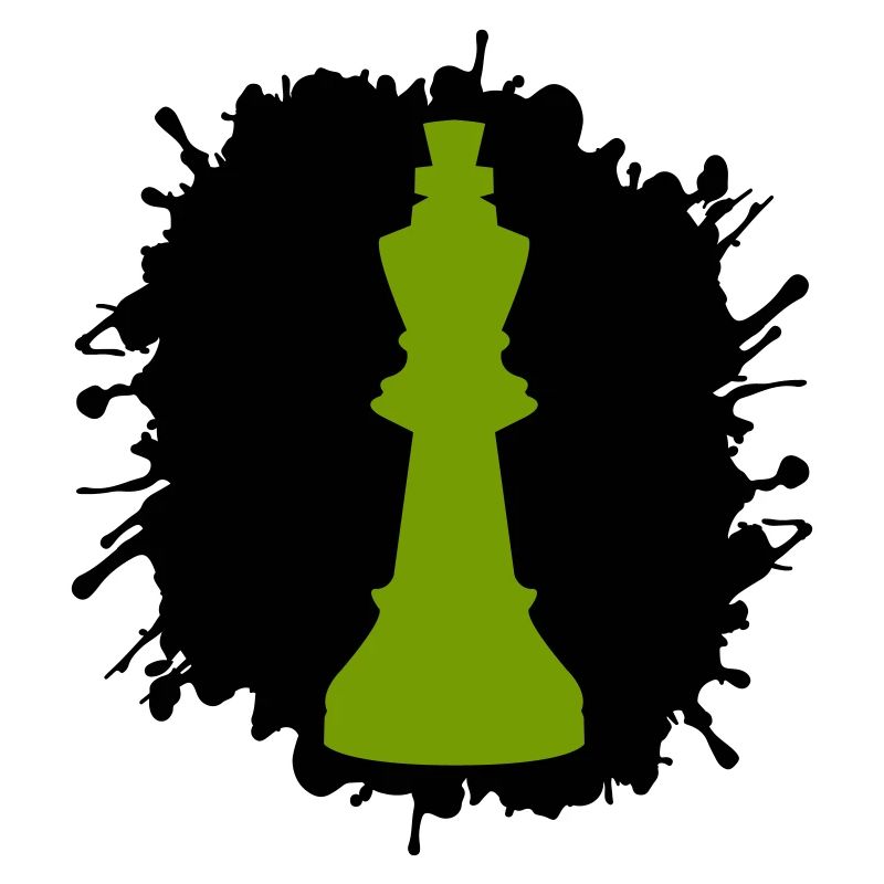 Roi des échecs éclaboussures