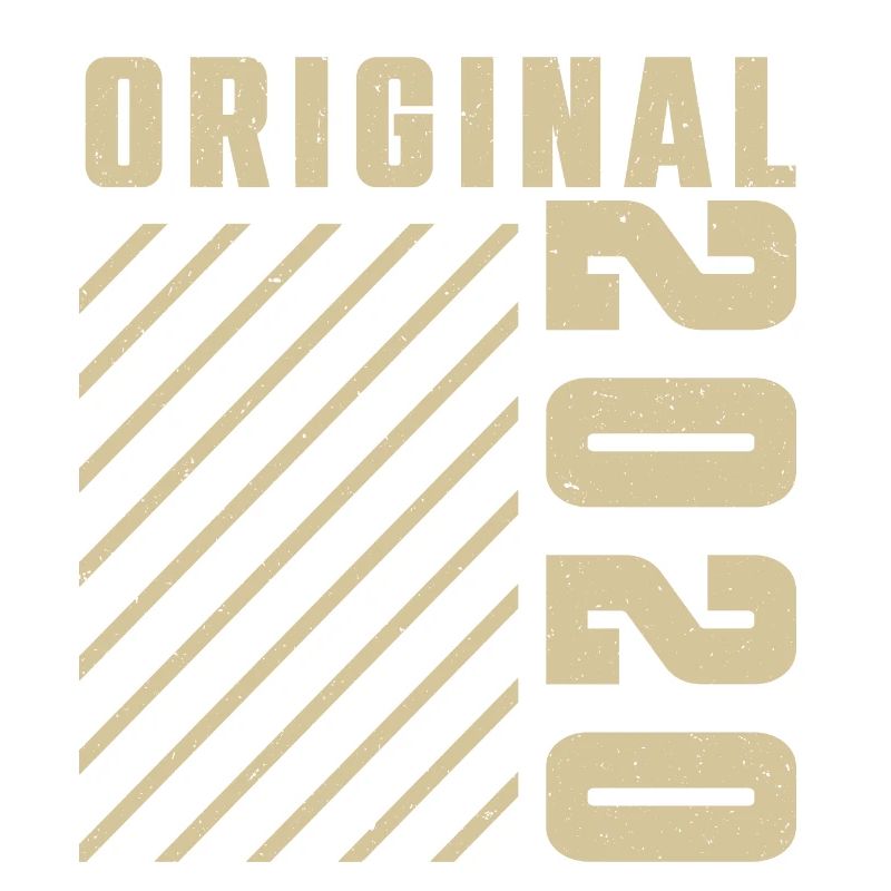 Original 2020 Authentic 2020 Vintage Bursdag