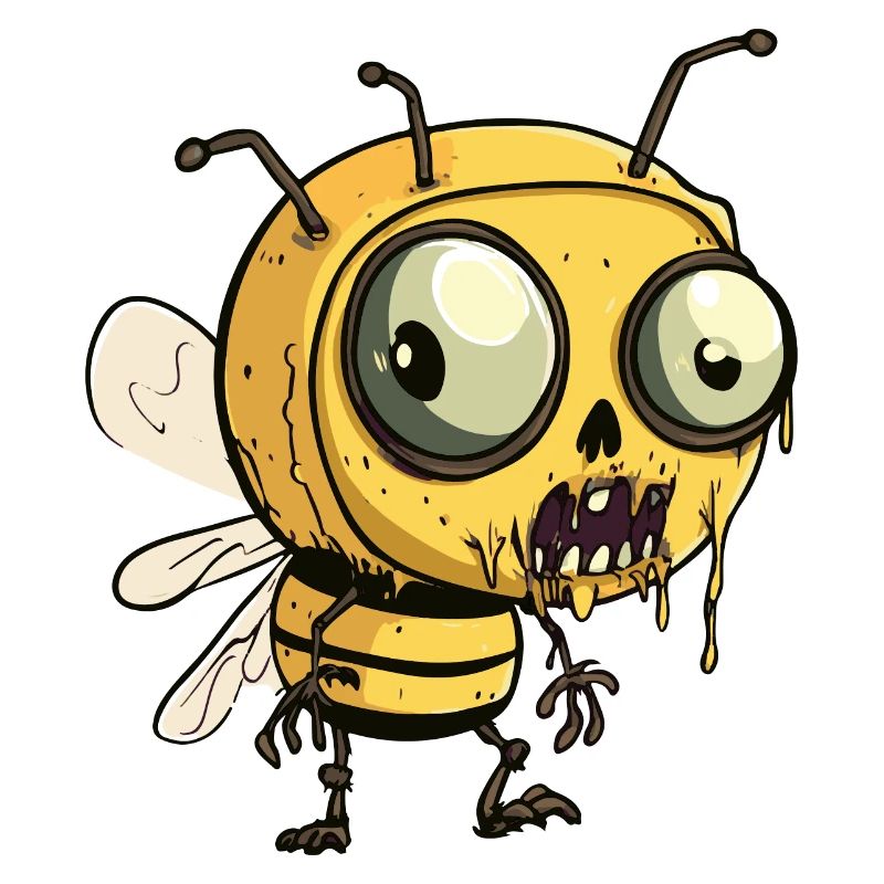 Bee Halloween Comic Funny