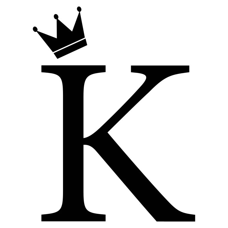 K monogram crown