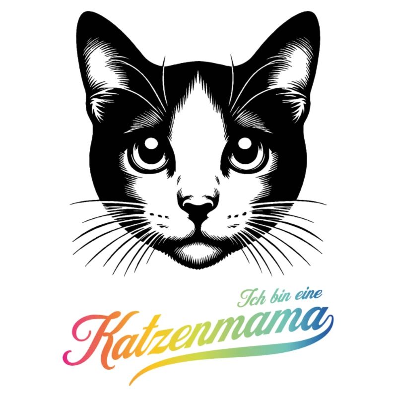 Katzenmama, Katze, bunt