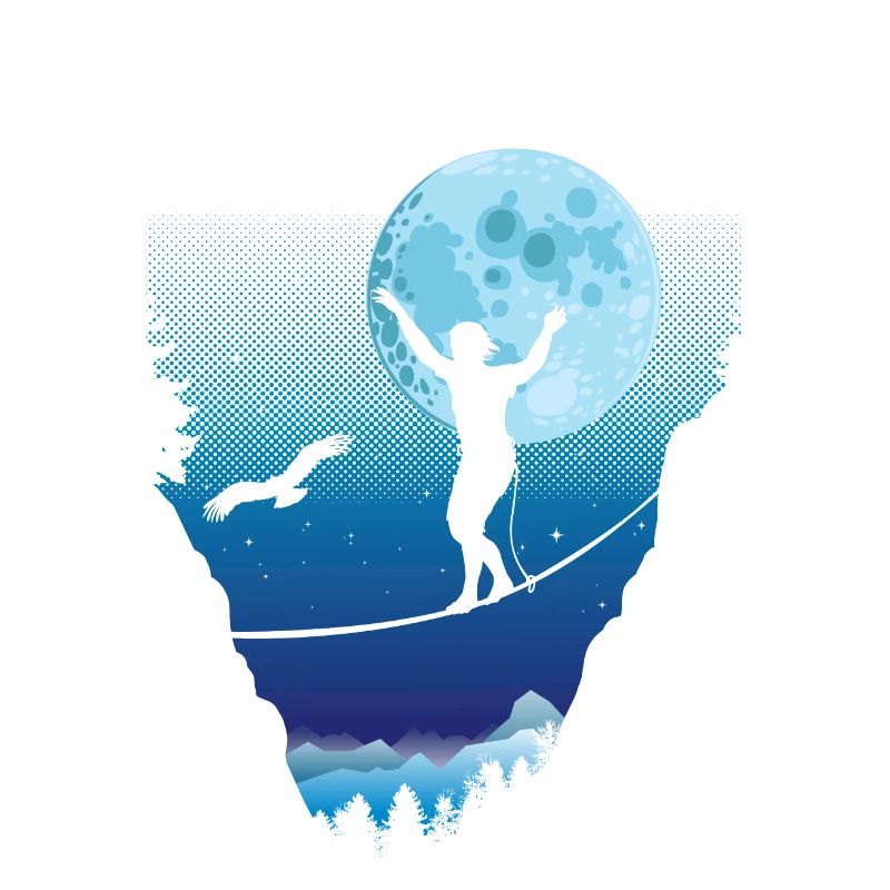 Moonlight slackline