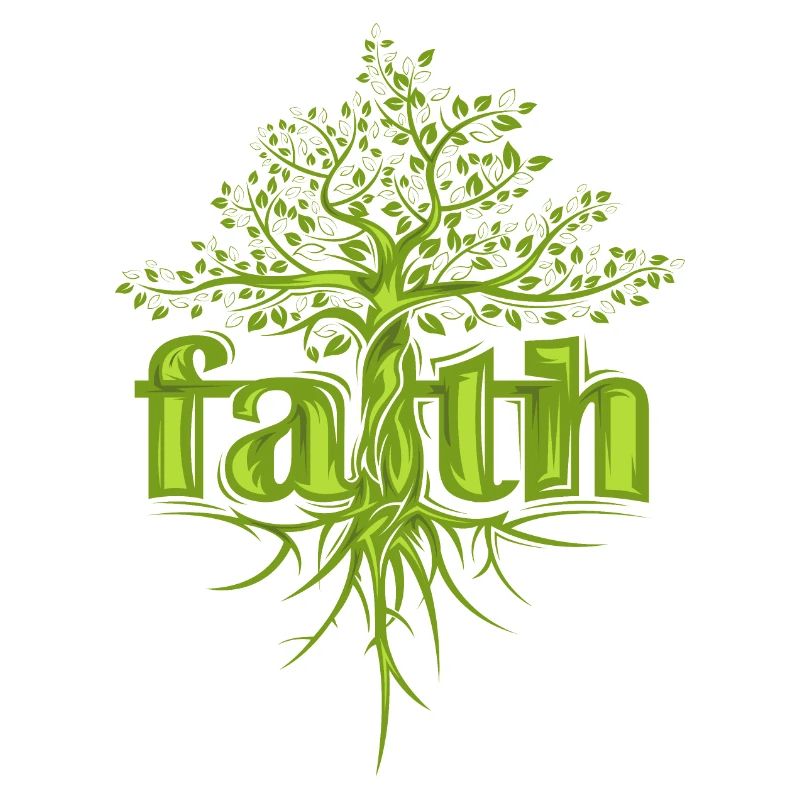 Glaube Baum Hoffnung Motivation Wald Symbol icon