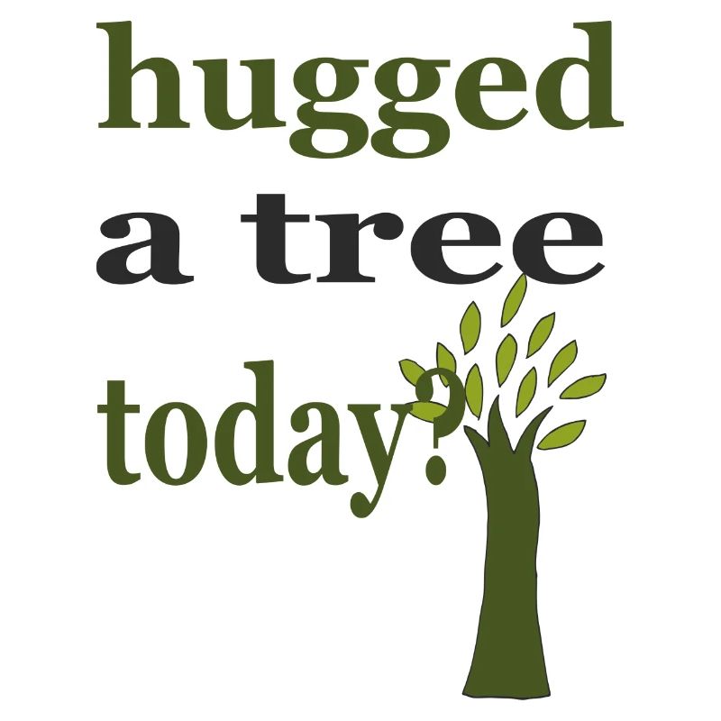 hugged a tree