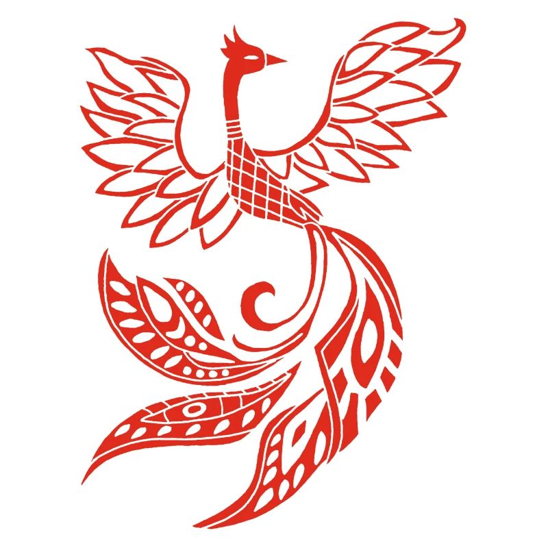 Roter Phönixvogel