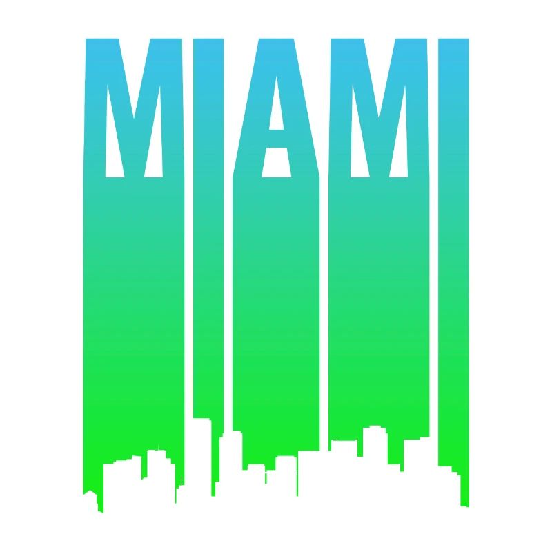 Miami Skyline Gradient