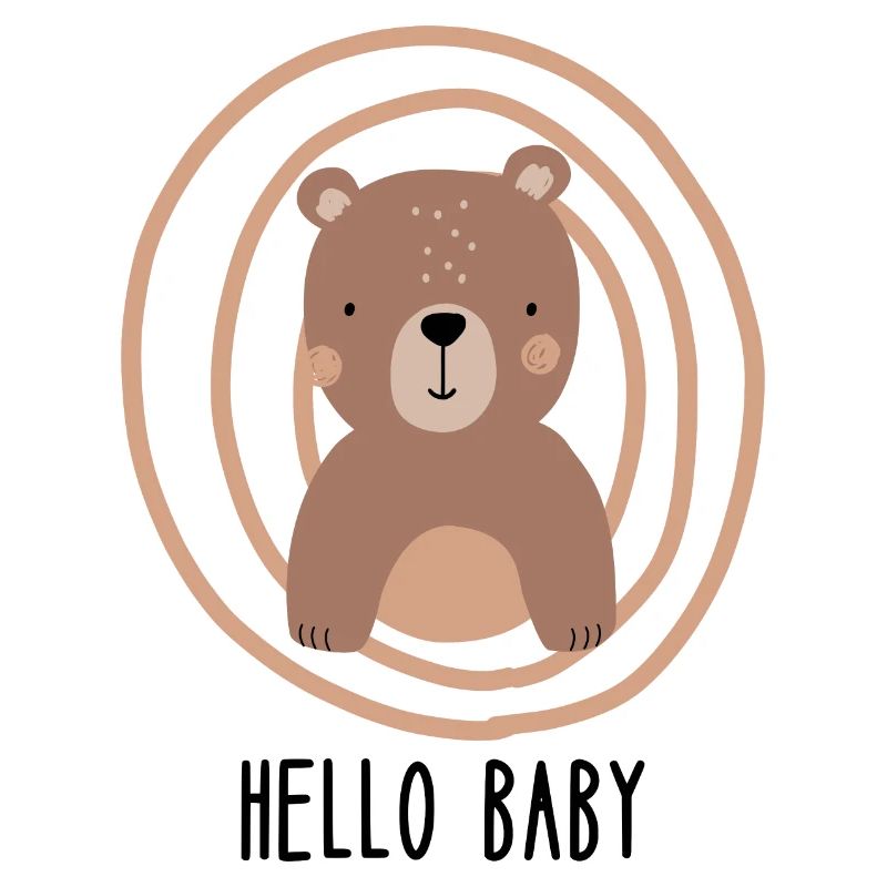 Hello Baby | Cute Bear Boho Style