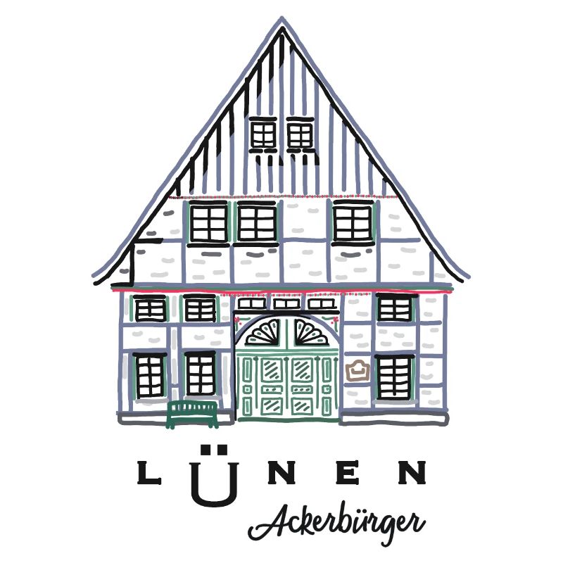 Lünen, maison à colombages Ackerbürger, quartier d’Unna
