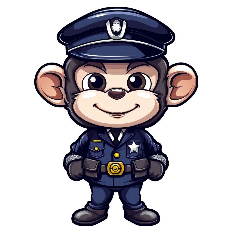 Polizei Äffchen