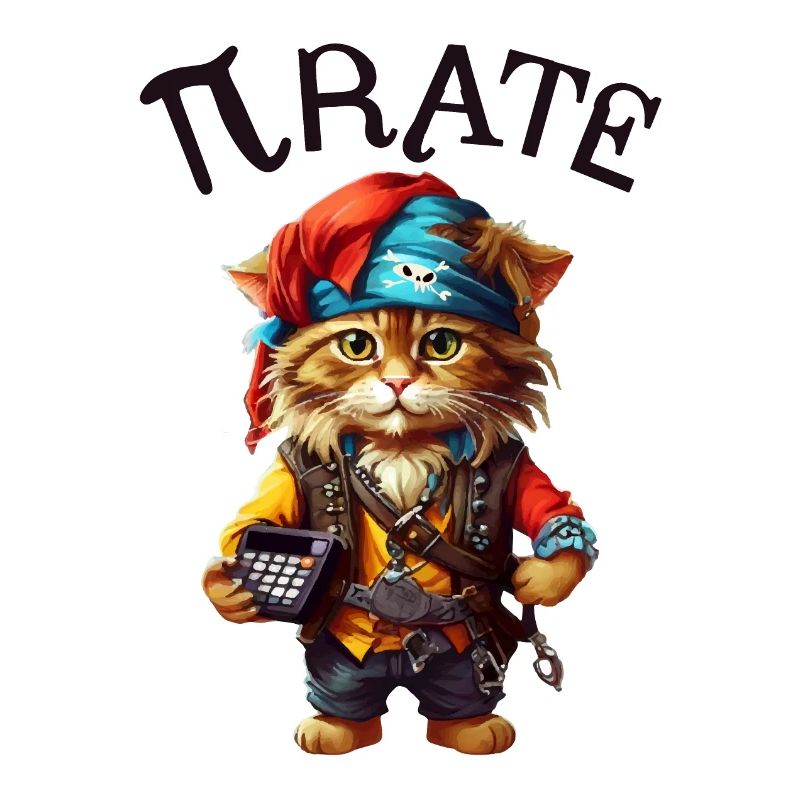 Chat pirate de Pi Day