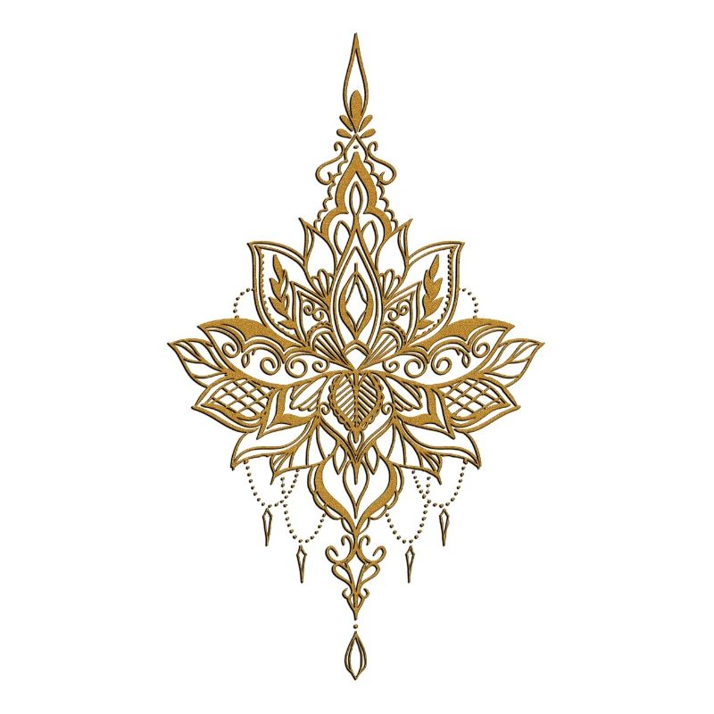 Noble fleur de lotus doré