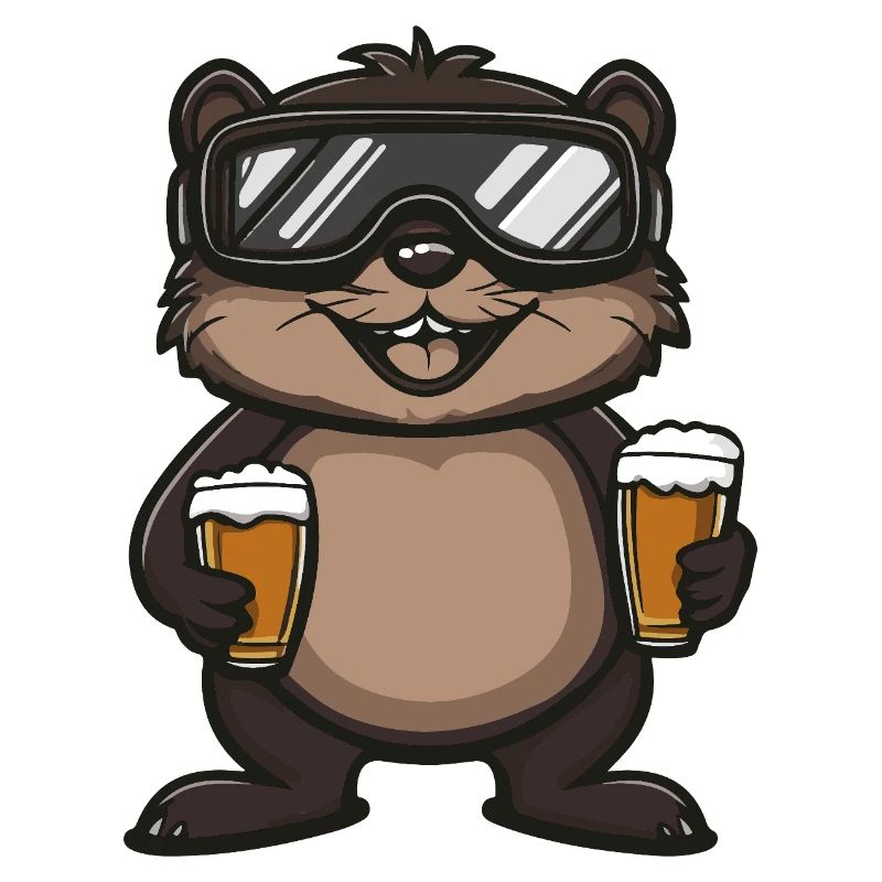 Biber Apres Ski Bier Comic