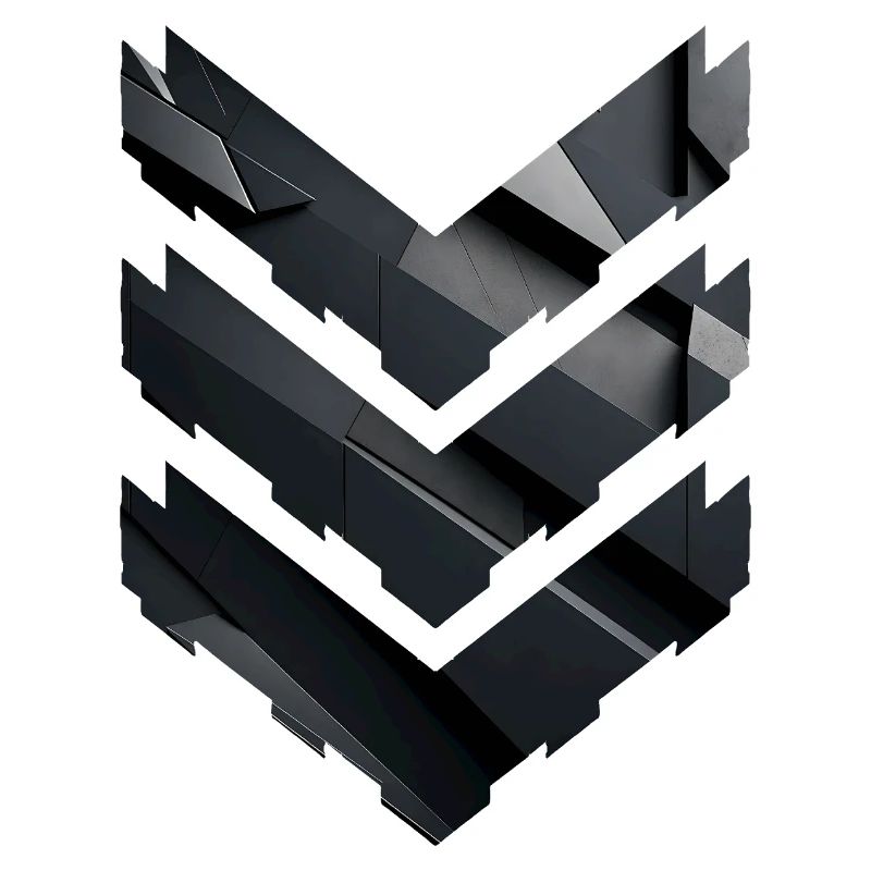 Abstract Black Geometric Pattern