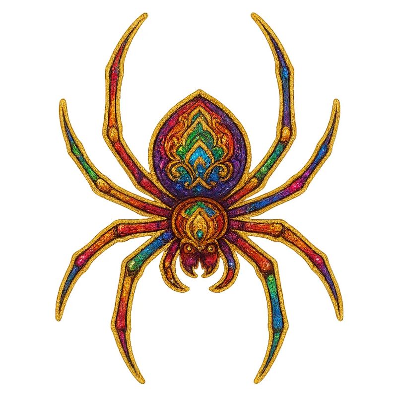 Rainbow Spider Ornament