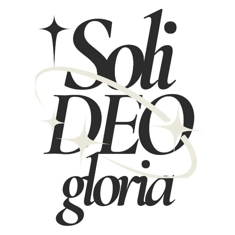 Soli Deo Gloria Typographic Tee