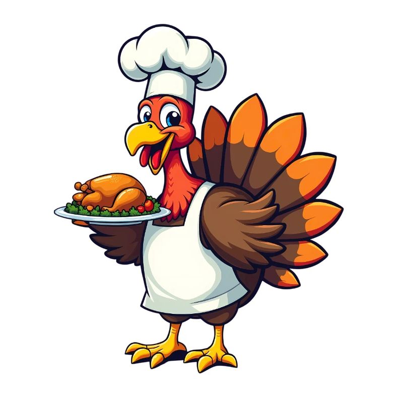 Cuisinier de dinde de Thanksgiving Thanksgiving