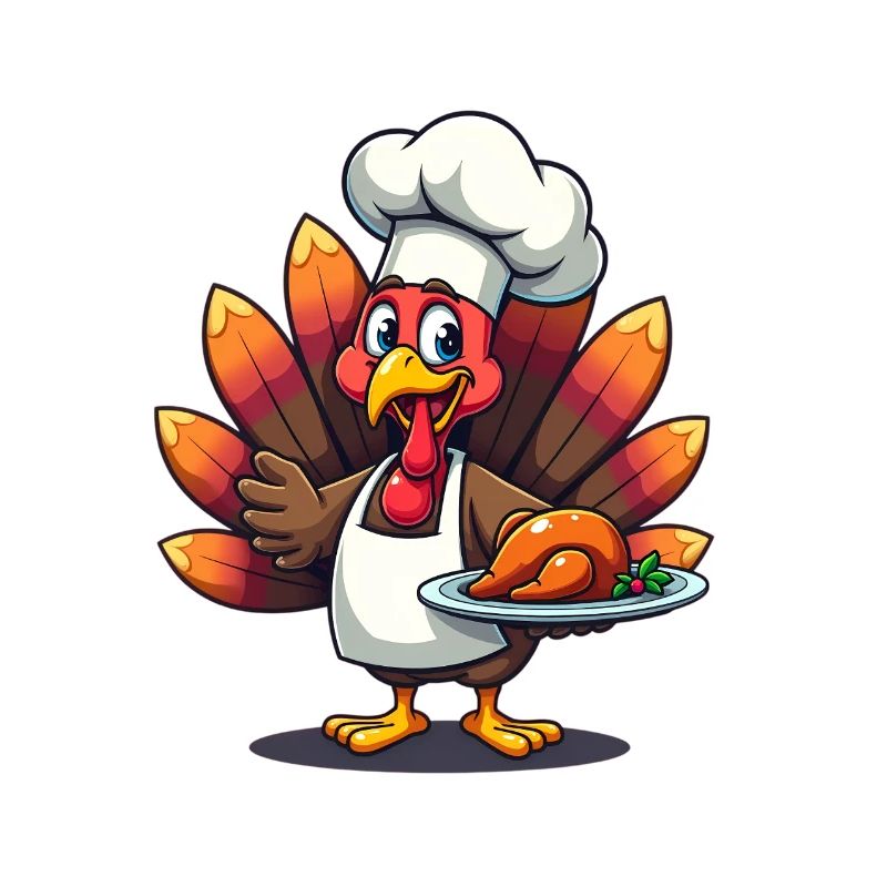 Cuisinier de dinde de Thanksgiving Thanksgiving