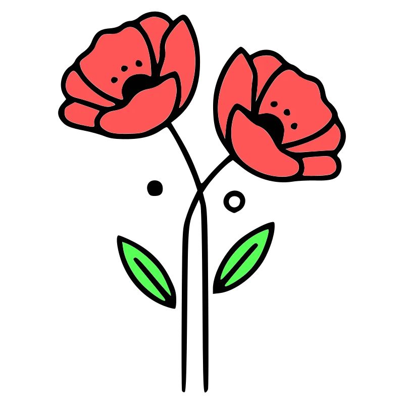 mohnblume-mohnblumen-minimalistisch-line-art-5