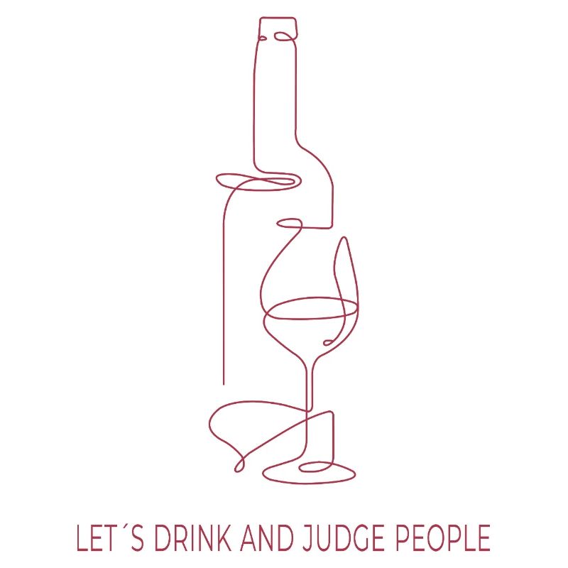 Drinks & Judging – One Line Art
