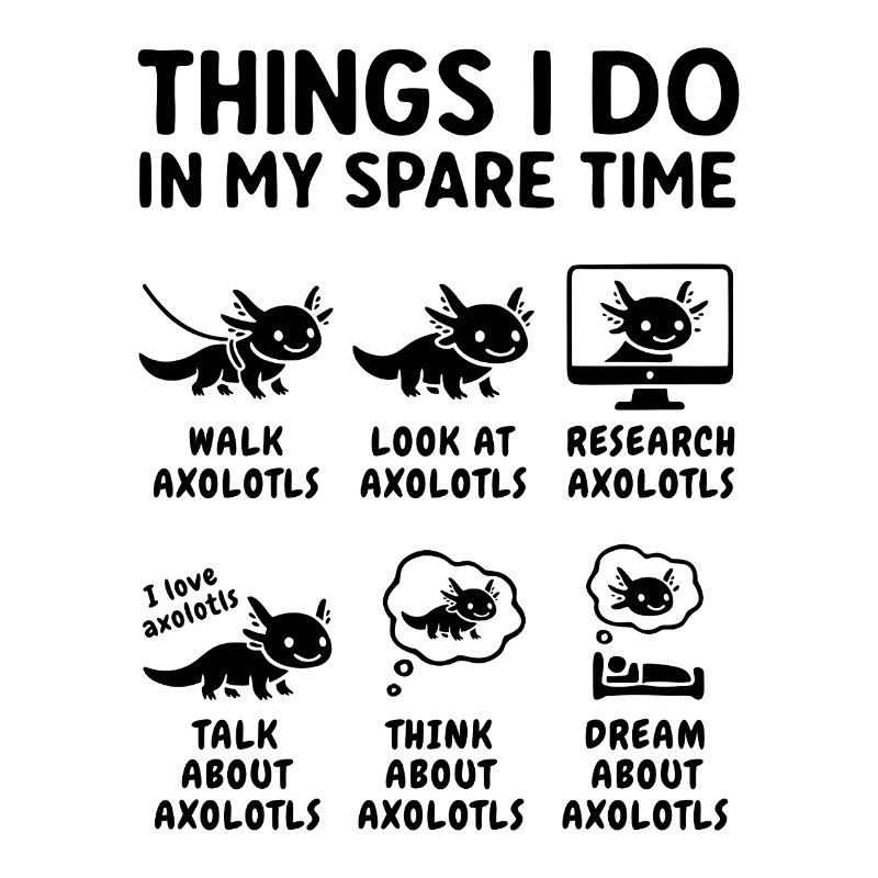 Drôle de passe-temps d’axolotl : temps de loisir