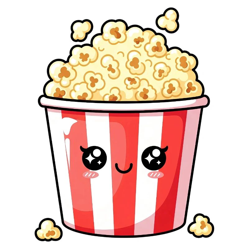 Seau à pop-corn Kawaii