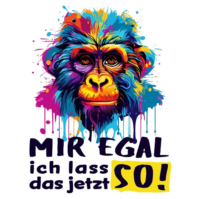 I DON'T CARE - I'LL LEAVE IT THAT WAY NOW! - funny monkey