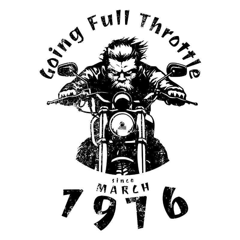 50. Geburtstag Going Full Throttle Since 03/1976