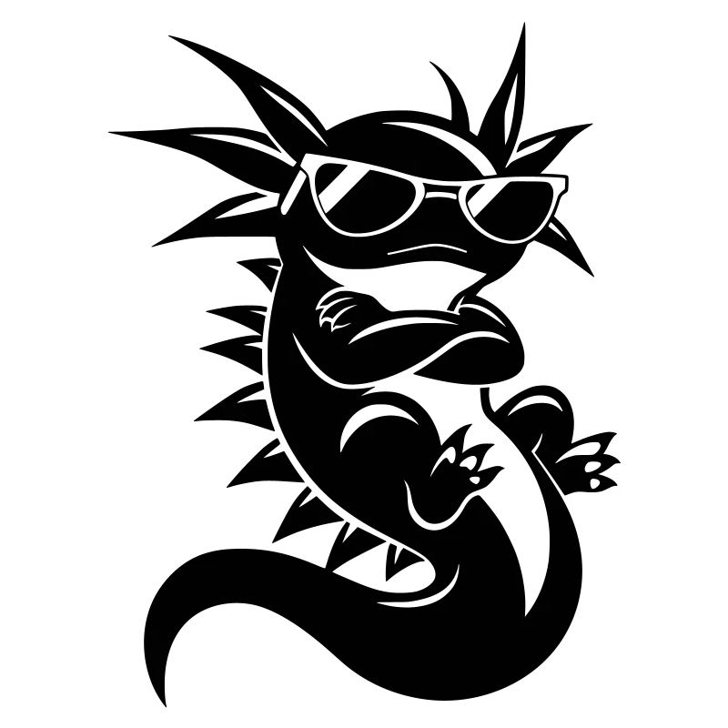 Cool Axolotl – Sunglasses & Attitude