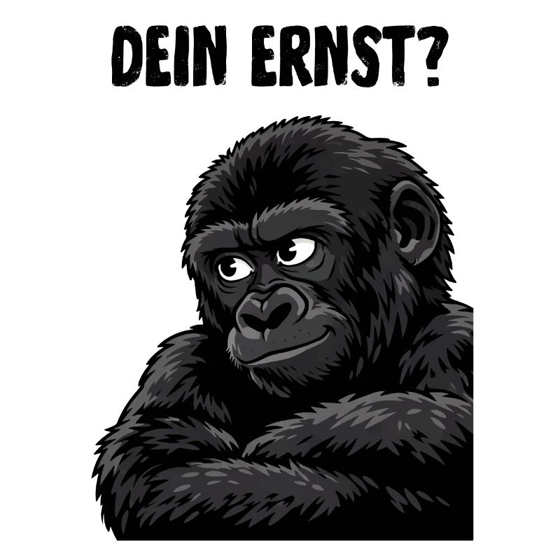Affe mit skeptischem Blick - dein ernst?