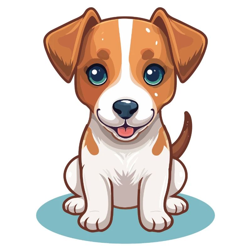 Petit chiot de dessin animé