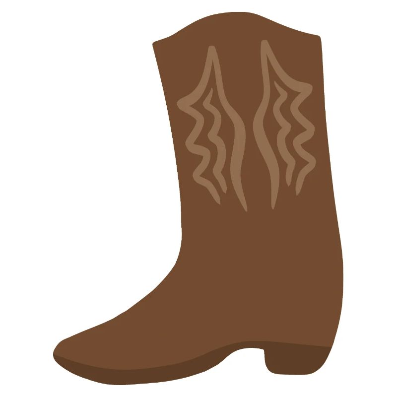 Art de point de botte western