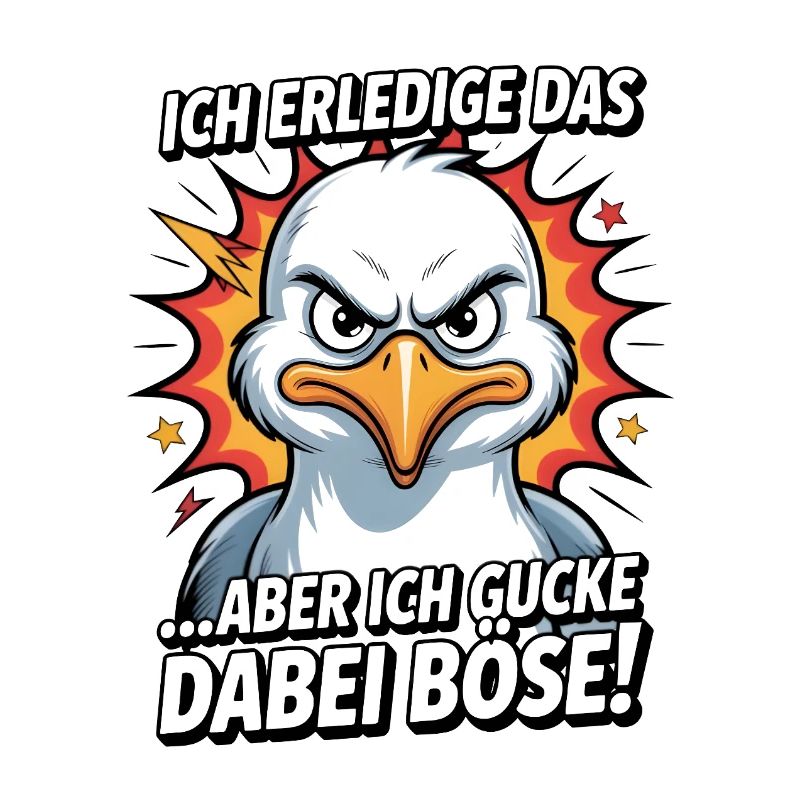Ich mach das aber ich gucke dabei böse Möwe