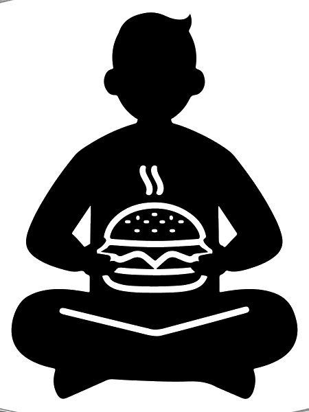 Eating burgers