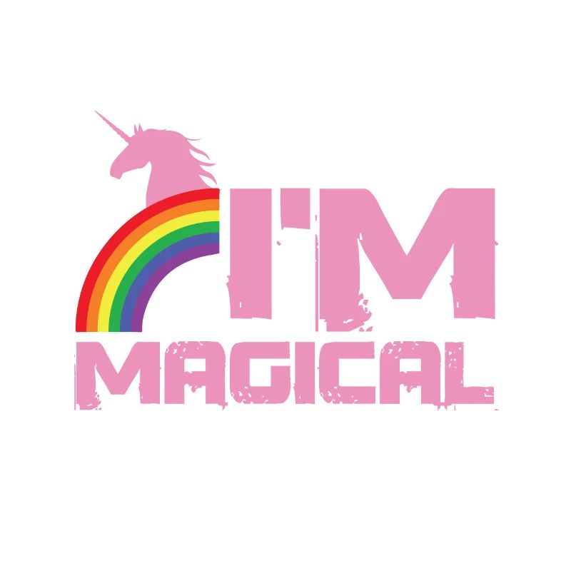 ich bin magisch einhörner regenbogen geschenk