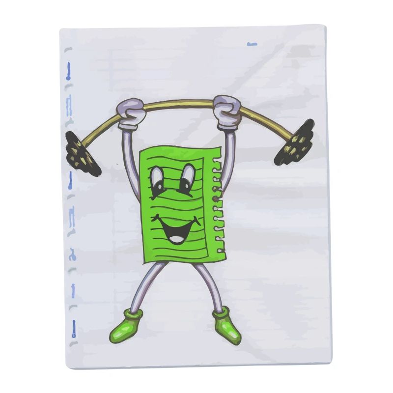 Note Note Note Sport Pumper Drawing Paint Dumbbell