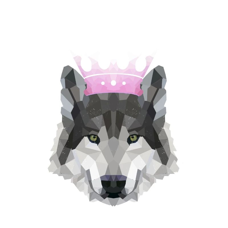 Crown POLYGON WOLF Husky Wolves Pack