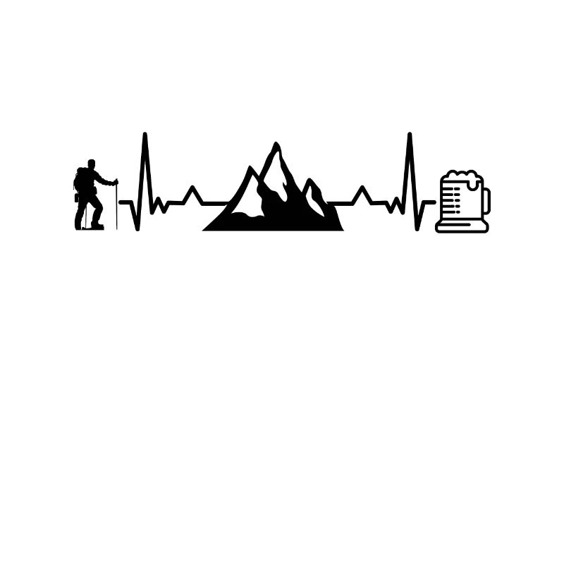 Wander und Bier Herzfrequenz Bergwandern