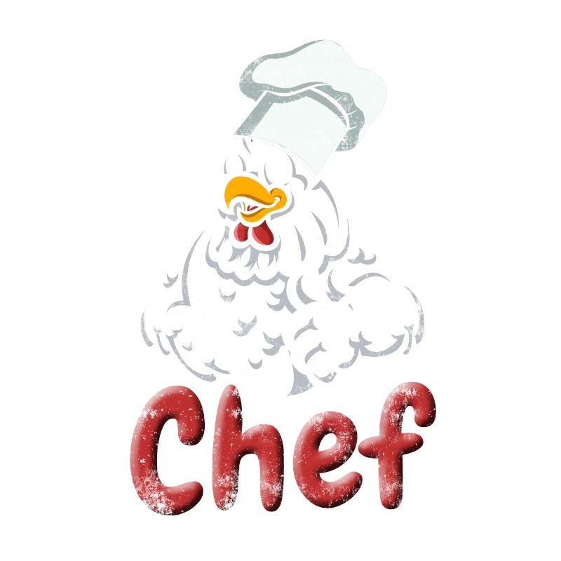 Chef Huhn Kochen Küche Backen Geschenk