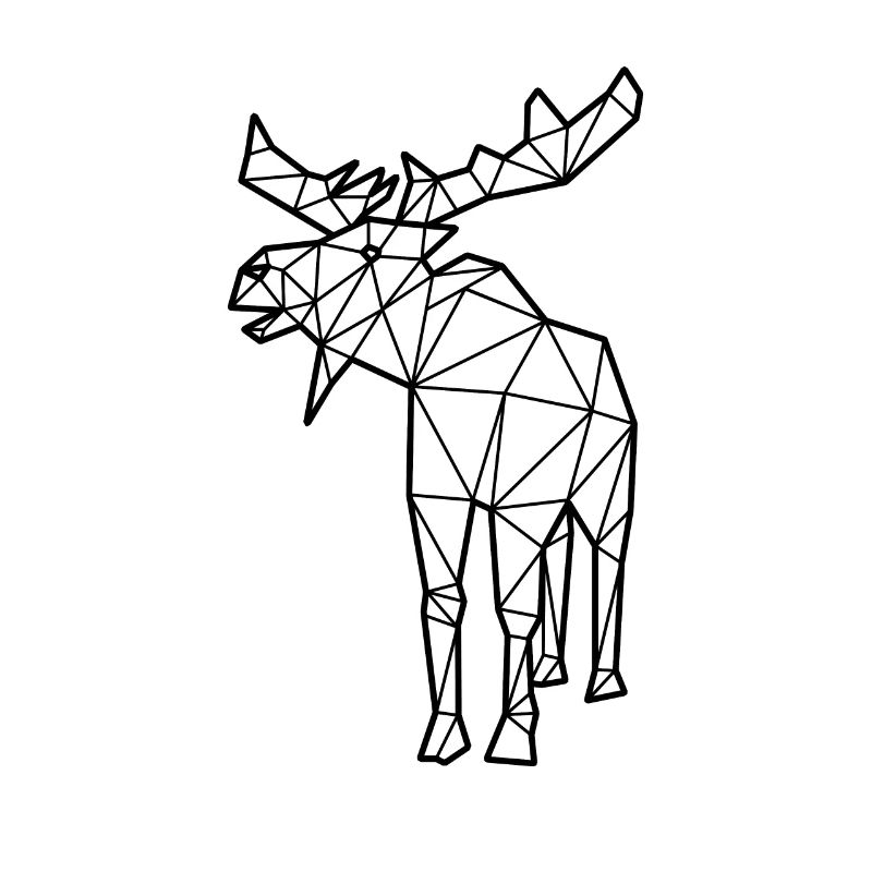 Elch Polygon