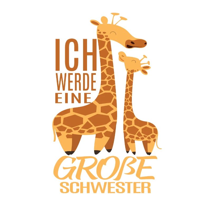 Ich werde große Schwester Giraffe
