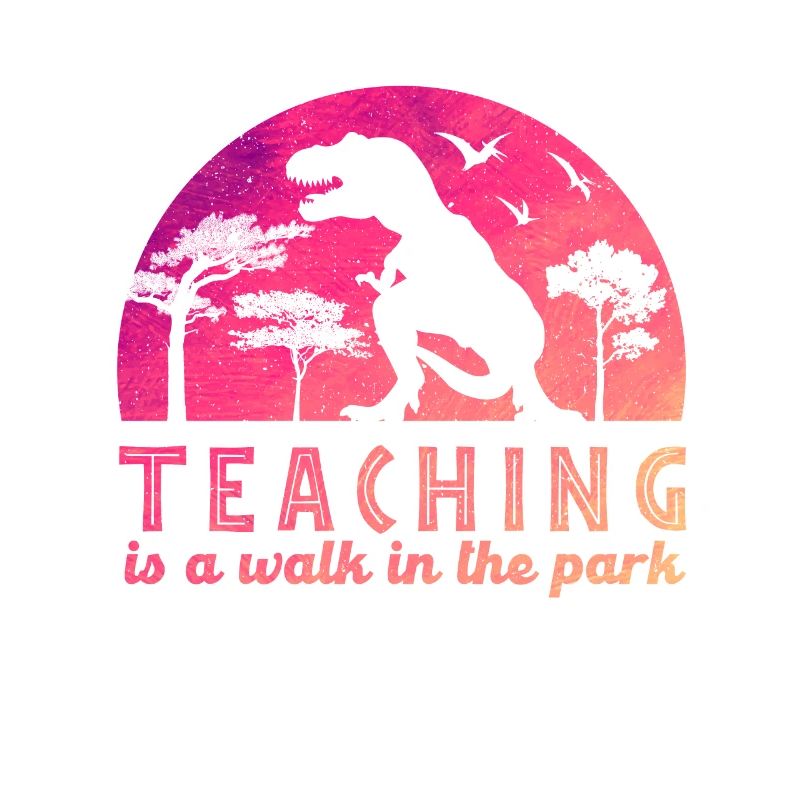 Lehrer Lehrerin T-Rex Schule Geschenk