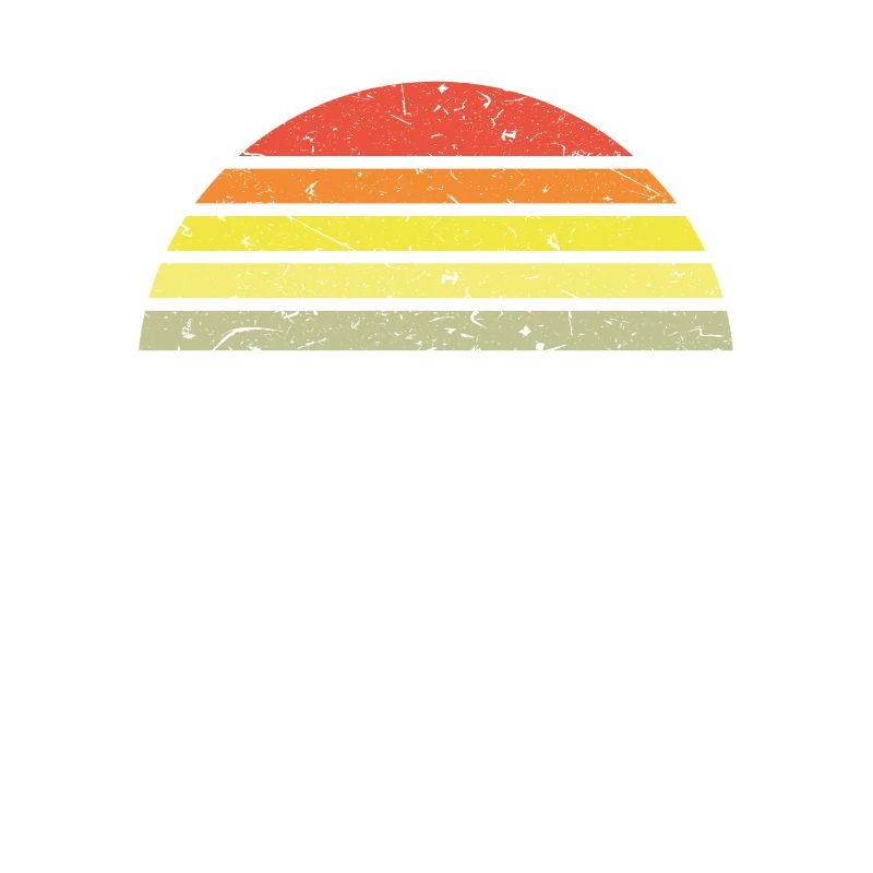 Sunset semicircle retro