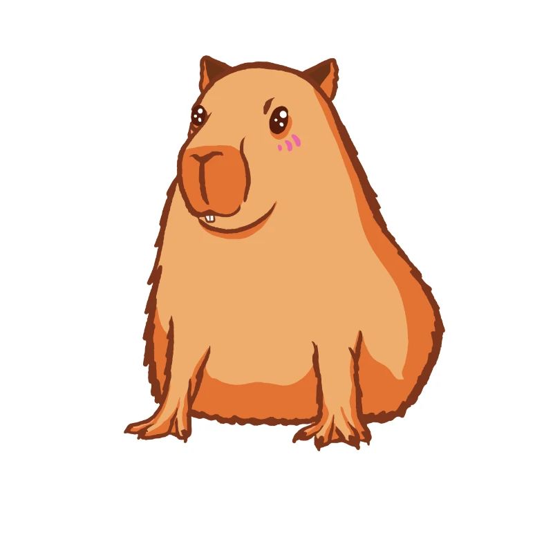 Mignon Capivara beau dessin Capivara