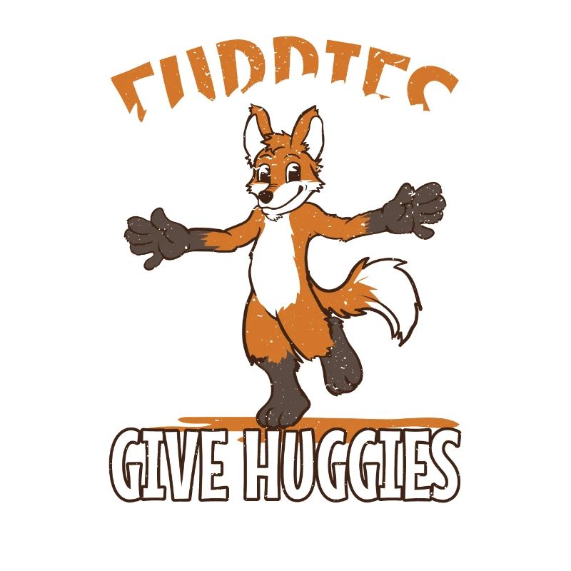Fuchs Knuddel oder Umarmen Furries give Huggies