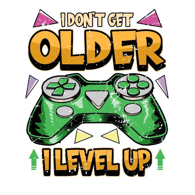 Gamer PC Videogames Controller Spruch Geschenk