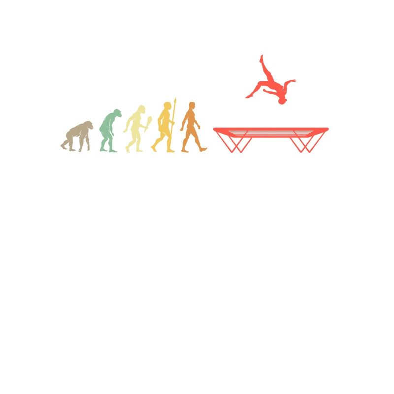 Vintage Trampoline Jumping Evolution Jumping Gift