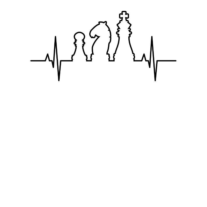 Le design de Heartbeat d’échecs. Belle conception d’échecs