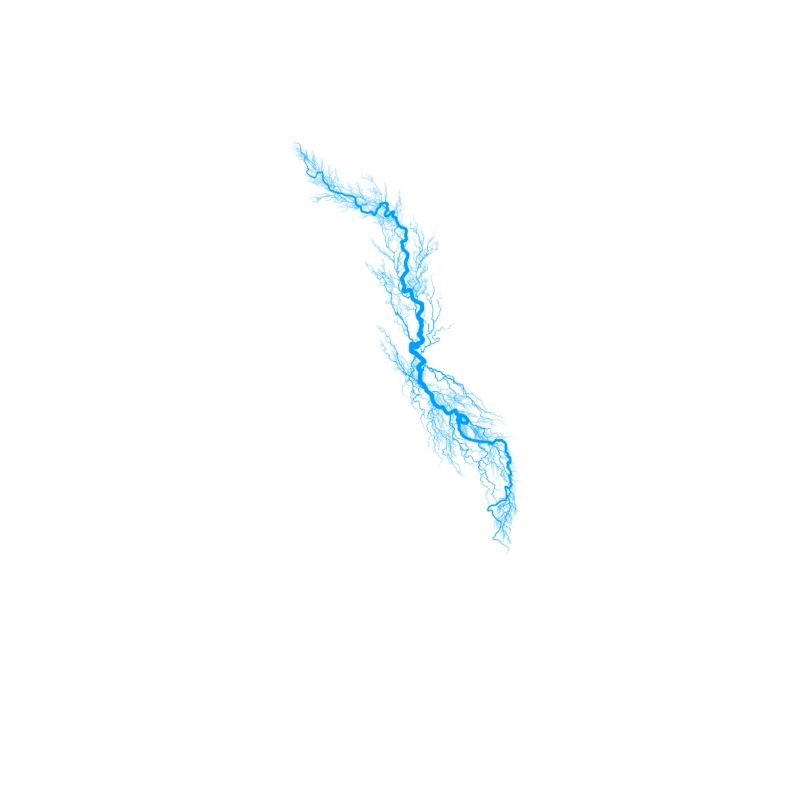 Blauer Blitz Personalisierbar Gewitter Strom